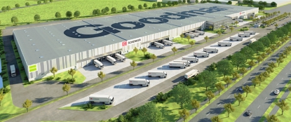 3D Visualisation of Goodman Automotive Warehouse for DB Schenker Logistics, Leipzig, Germany